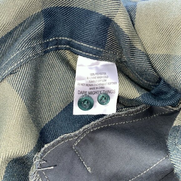 Rsvlts Flannel Green Men's Sz S Camping Outdoors Hiking Button Up - Picture 7 of 9